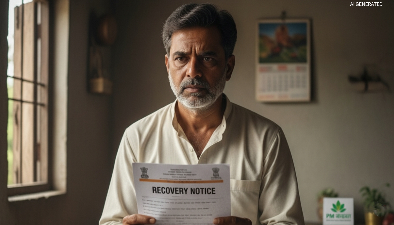 PM किसान का सबसे बड़ा घोटाला! 5 लाख किसानों को आया रिकवरी नोटिस, तुरंत चेक करें लिस्ट में आपका नाम तो नहीं?