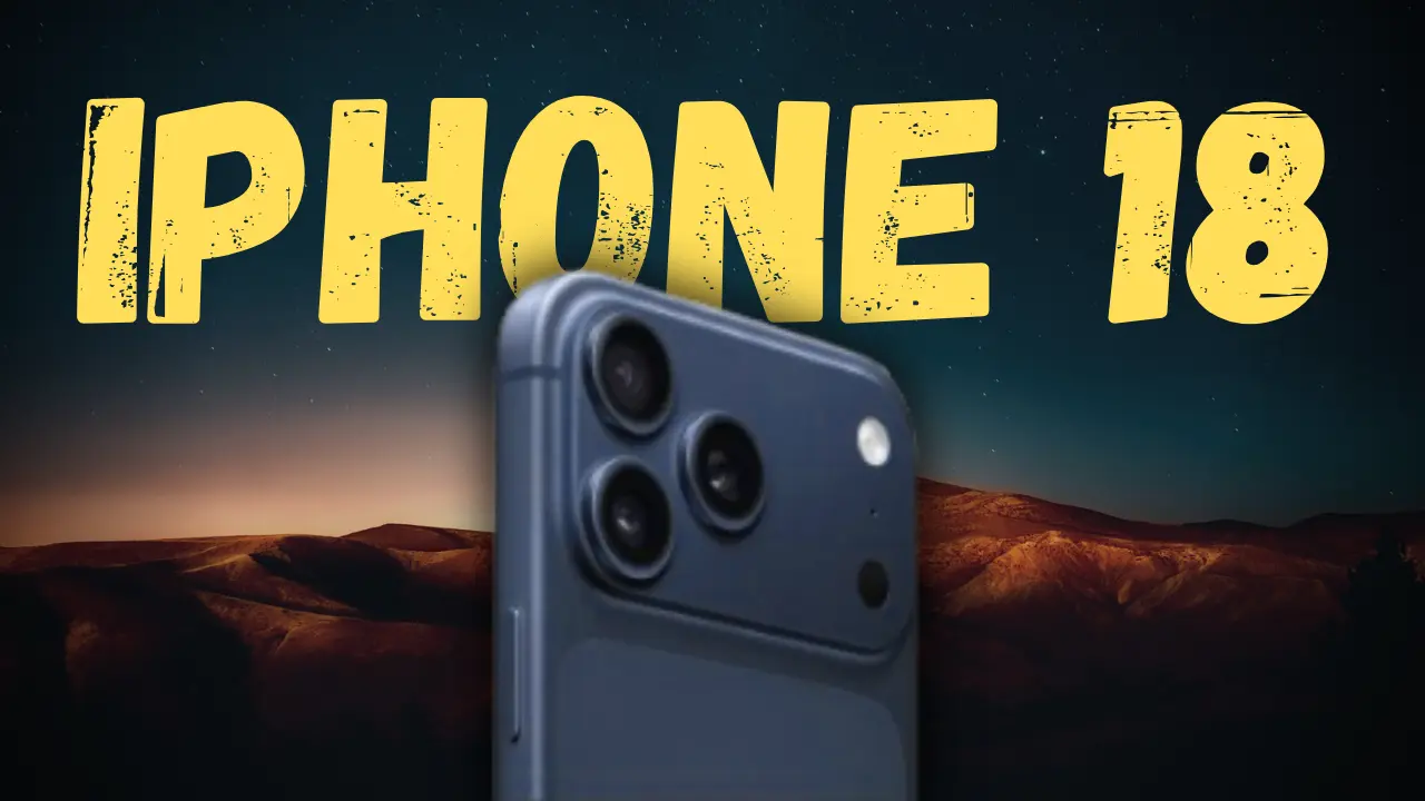 एप्पल आईफोन 18 प्रो मैक्स का नया डिजाइन और बैटरी प्रतिशत का ग्राफ।