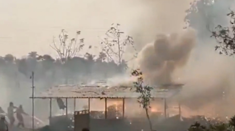 आंध्र प्रदेश पटाखा फैक्ट्री धमाका स्थल की तस्वीर