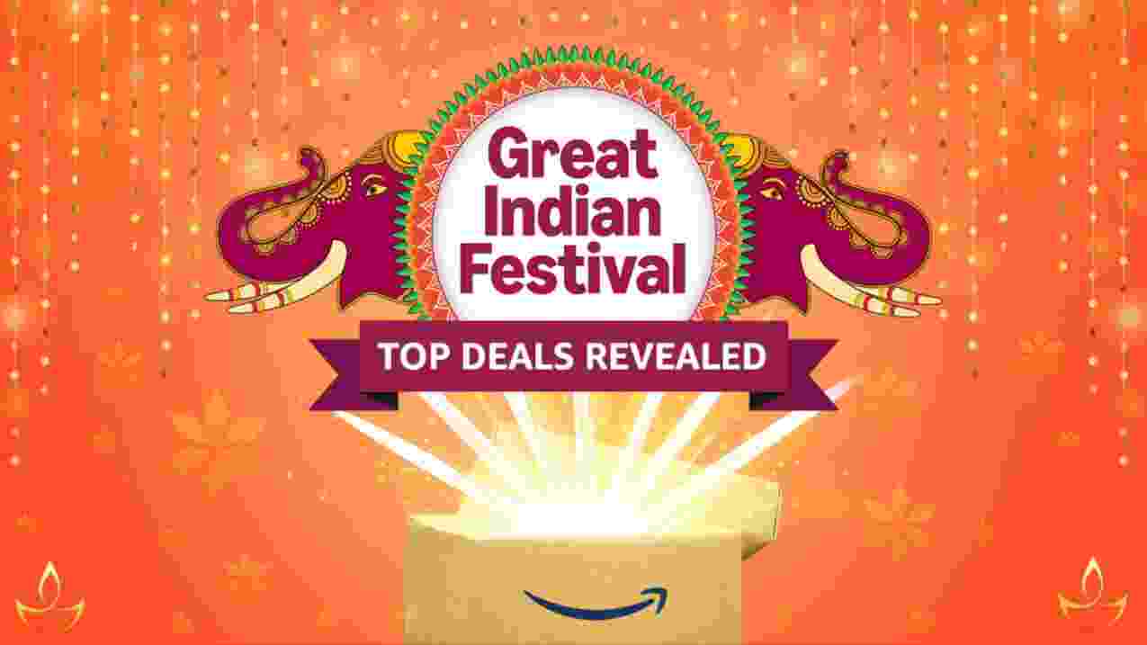 अमेज़न ग्रेट इंडियन फेस्टिवल सेल 8 अक्टूबर का आधिकारिक शॉपिंग बैनर और 5G स्मार्टफोन ऑफर्स
